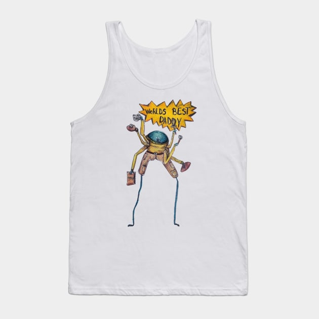 World Best Daddy Long Legs Tank Top by Animal Surrealism